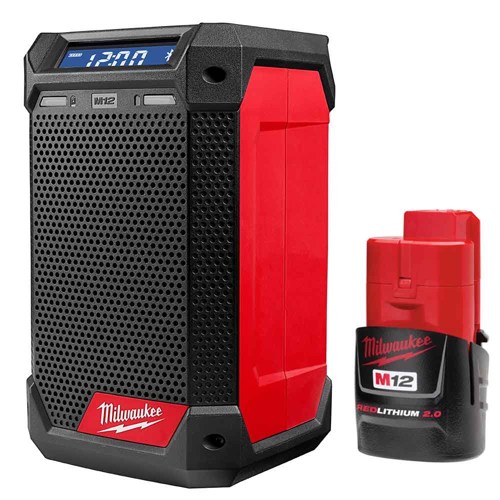 Milwaukee M12 Radio-Charger & M12 2.0Ah Battery Kit