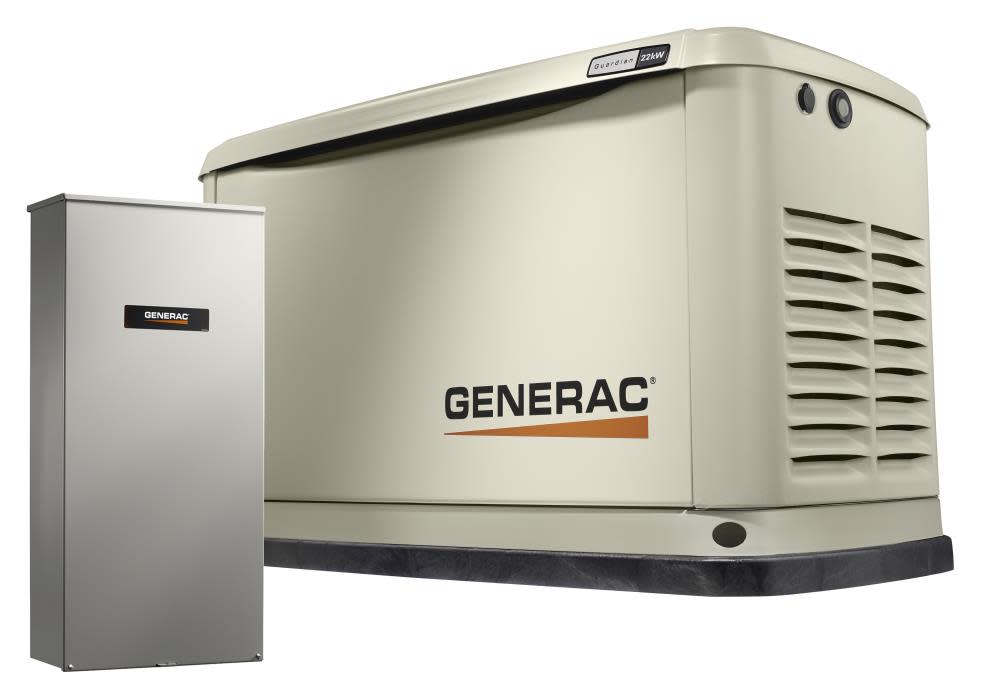

Generac Guardian Series 70432 22kwith 19.5kW Air Cooled Home Standby Generator with WiFi with Whole House 200 Amp Transfer Switch (non CUL)