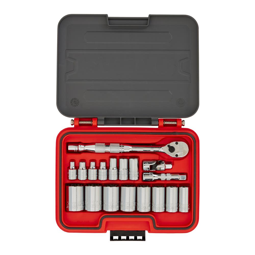 

Proto Socket Set 3/8 DR 19pc SAE 12pt AERO