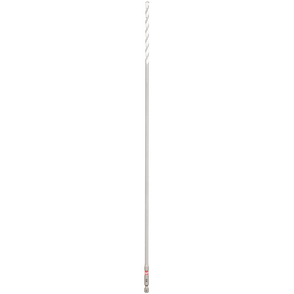 Milwaukee 1/4 Inch x 16 Inches x 18 Inches SHOCKWAVE Carbide Bellhanger Multi-Material Bit