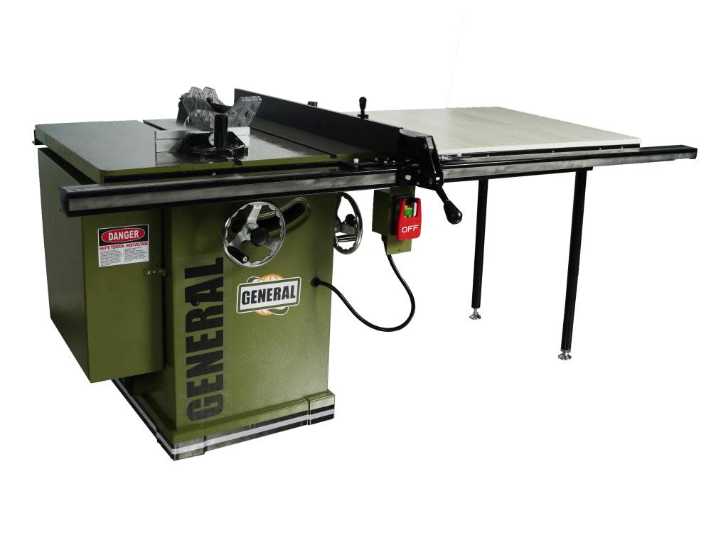 

General International 10" Left Tilt Commercial Table Saw 52" Rip Capacity