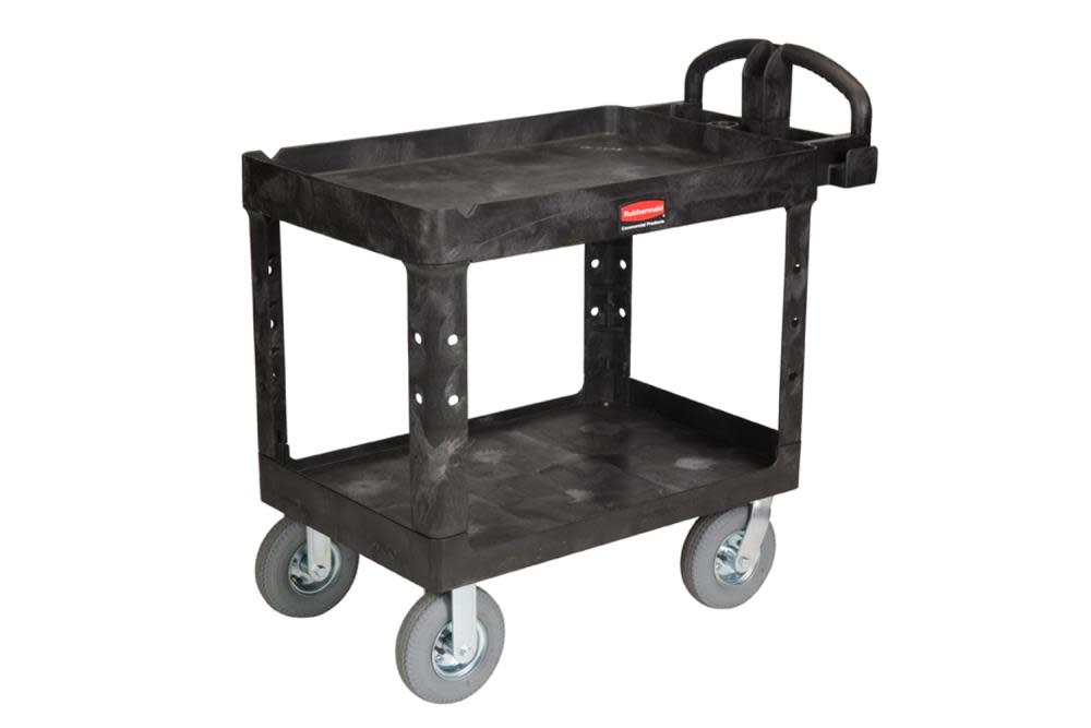 

Rubbermaid 24 In. x 36 In. Heavy Duty Utility Cart with Pneumatic Casters