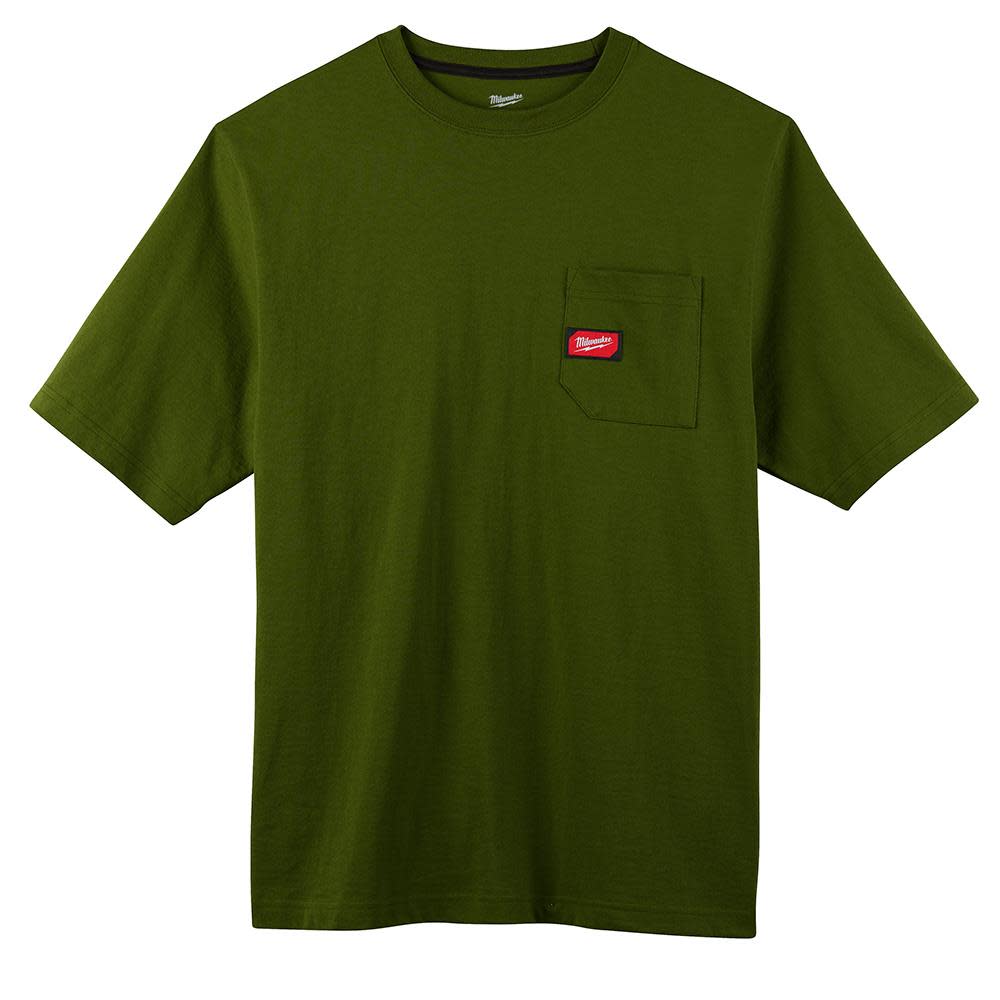 

Milwaukee Heavy Duty Green Pocket Short Sleeve T-Shirt - Medium
