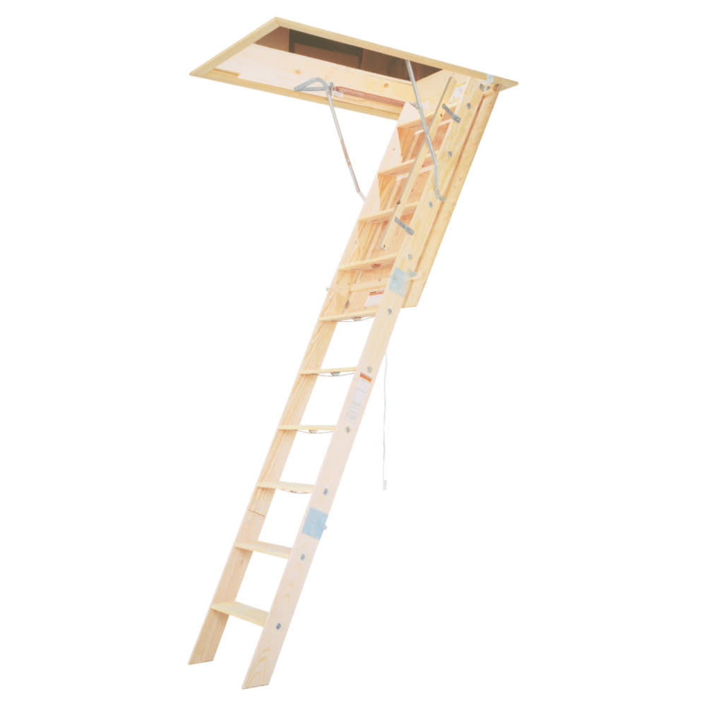 

Werner Ceiling Attic Ladder Wood 22.5" Width x 54" Length x 8 Feet Height Heavy Duty