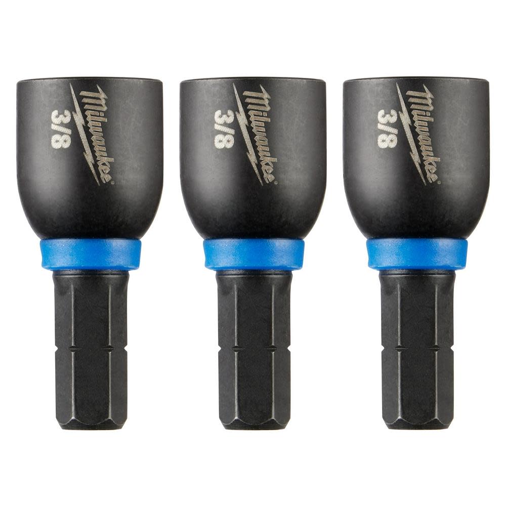 Milwaukee SHOCKWAVE Impact Duty 3/8 Insert Magnetic Nut Driver 3PK
