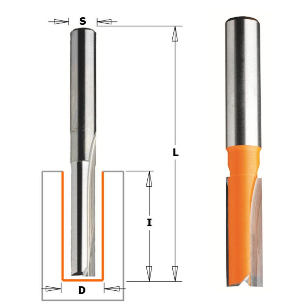 

CMT Straight Bit 1/2 In. Shank 1/2 In. Diameter