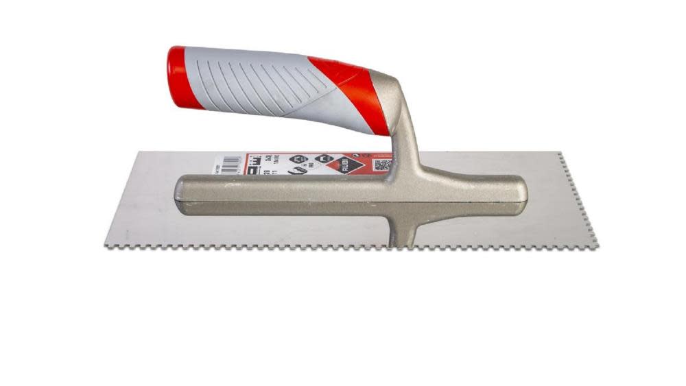 

Rubi Tools Stainless Steel Notched Trowel 1/8 In. x 1/8 In. (3x3 mm.)