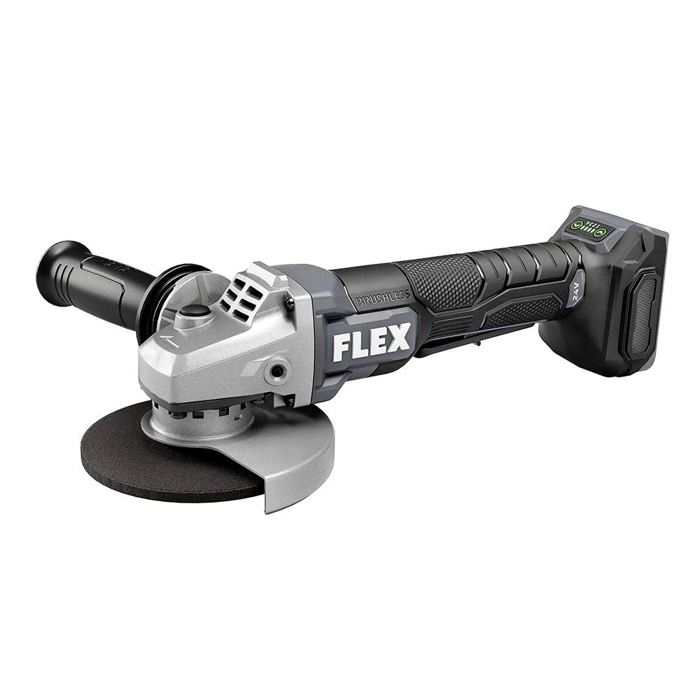 

FLEX 24V 5-In. Variable Speed Angle Grinder With Paddle Switch Bare Tool