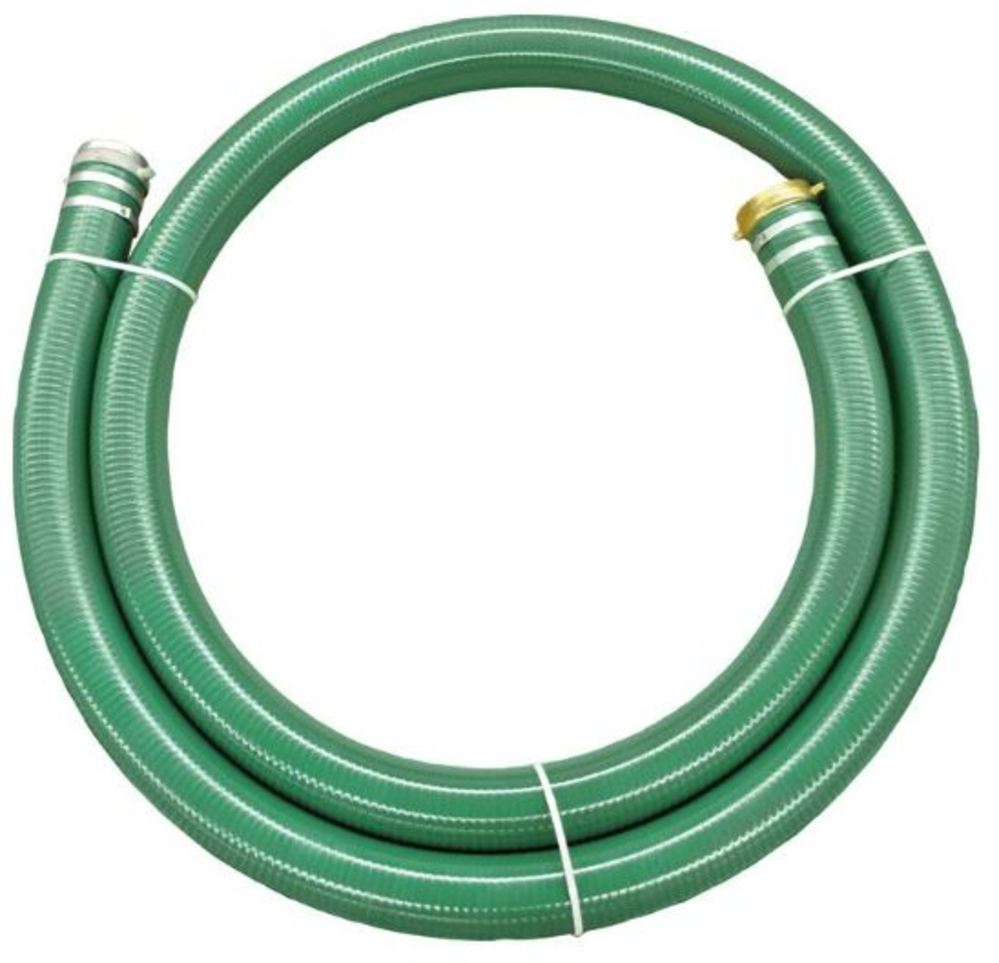 Dakota Hose 3 In. x 3.42 In. x 20 Ft. Green PVC Discharge or