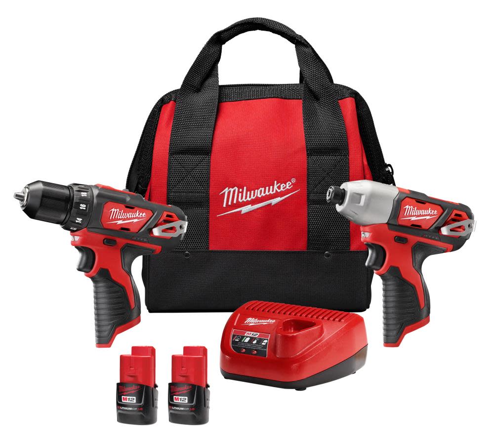 Milwaukee M12 Drill/Impact Combo Kit