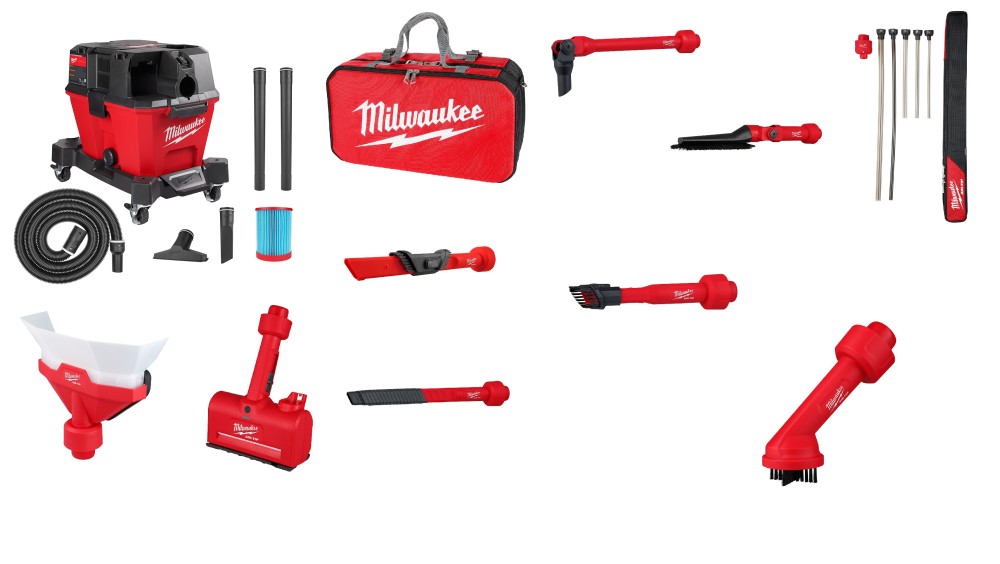 Milwaukee Vacuum Bare Tool General Construction Bundle 091020GCKIT