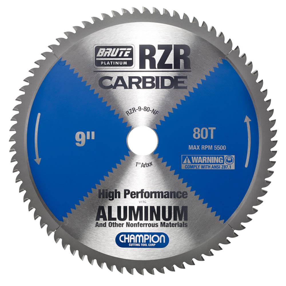 

Brute Carbide Tipped Circular Saw Blade 9 In. (aluminum/non-ferrous cutting)