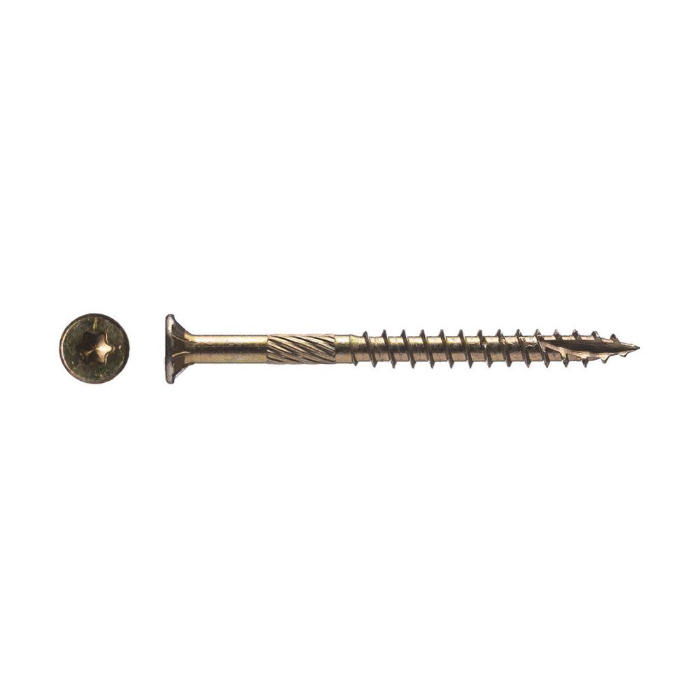 Western Builders Supply 3-1/2 In. Flat Head Gold Interior