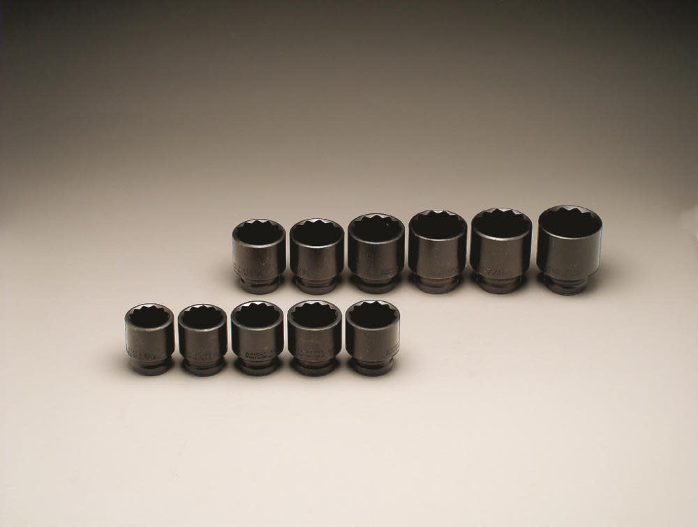 

Wright Tool 3/4 In. Dr 11 pc. 12 pt Impact Socket See 1-5/16 to 2 In.