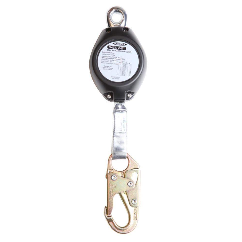 

Werner 11 ft Baseline Web Self-Retracting Lifeline