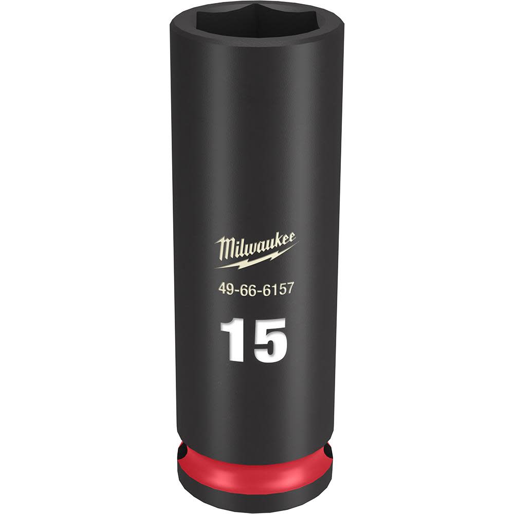 

Milwaukee SHOCKWAVE Impact Duty Socket 3/8" Drive 15MM Deep 6 Point