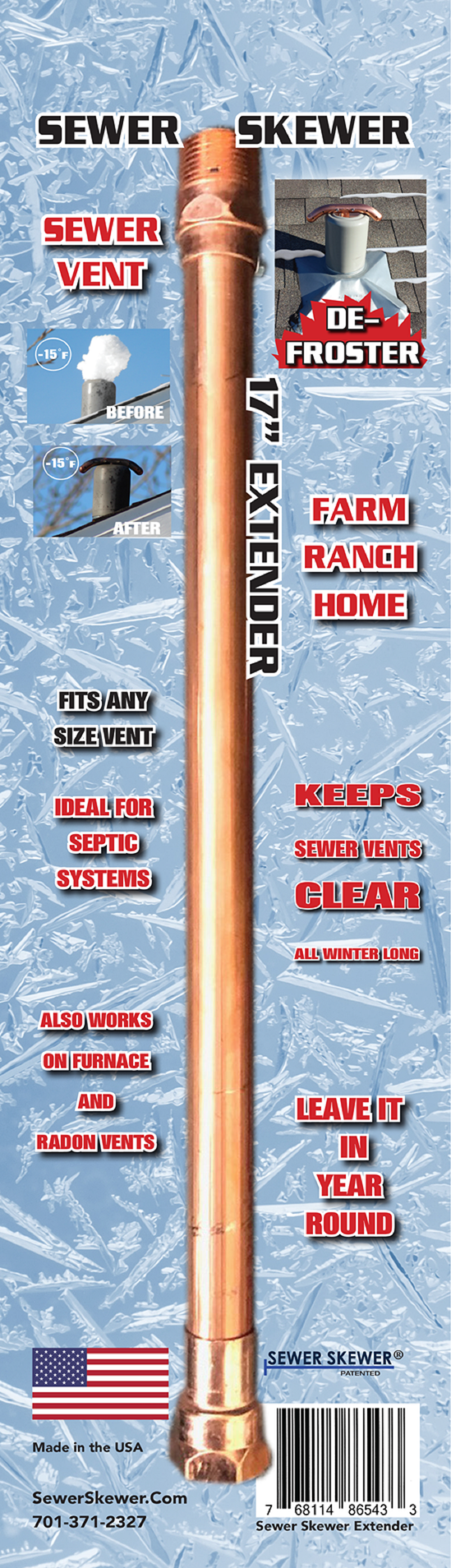 

17" Sewer Skewer Extension