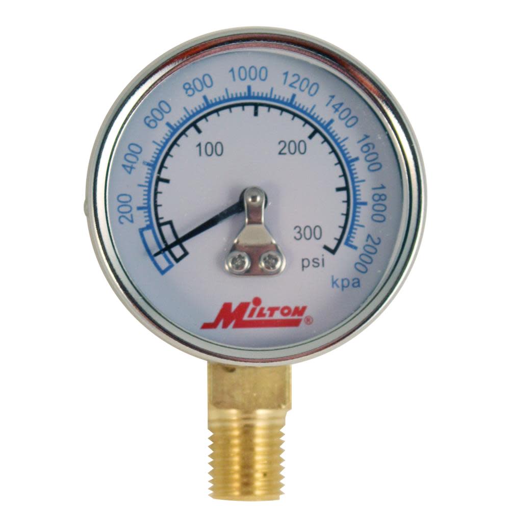 

Milton High Pressure Gauge 1/4 In. NPT