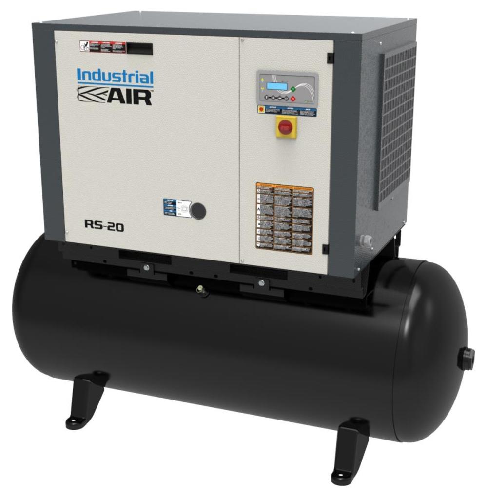 

120 Gallon 20HP Rotary Screw Compressor