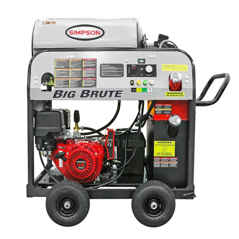 Simpson Big Brute 4000 PSI 4.0 GPM Gas Powered Hot Water