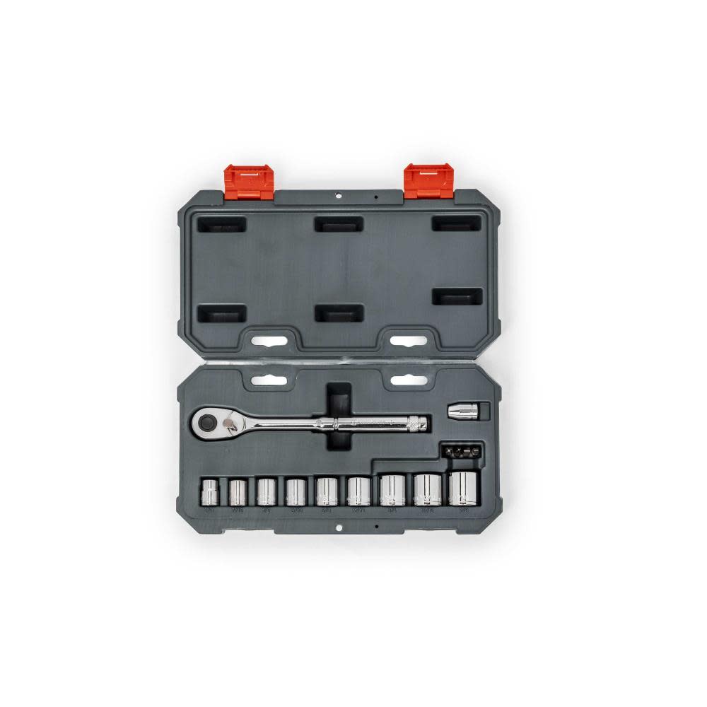 

Crescent 15 Pc 3/8" Drive 6 Point SAE Mechanics Tool Set