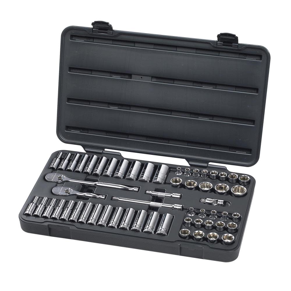 GEARWRENCH Mechanics Tool Set 57 pc. 3/8 In. Drive 6 Point SAE/Metric Standard/Deep