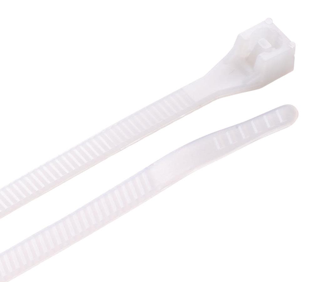 

Gardner Bender DoubleLock Cable Tie Natural 8 In. (75 lb) 1000/Bag