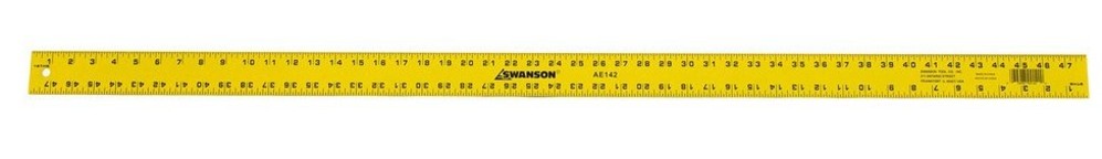 Swanson Tool 48 Inch Aluminum Alloy Straight Edge Ruler, Yellow/Black ...