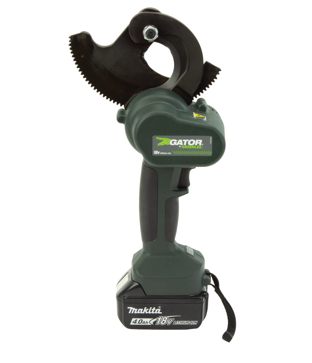 Greenlee Gator Battery Ratchet Cutter Kit with Two 18V 4.Ah