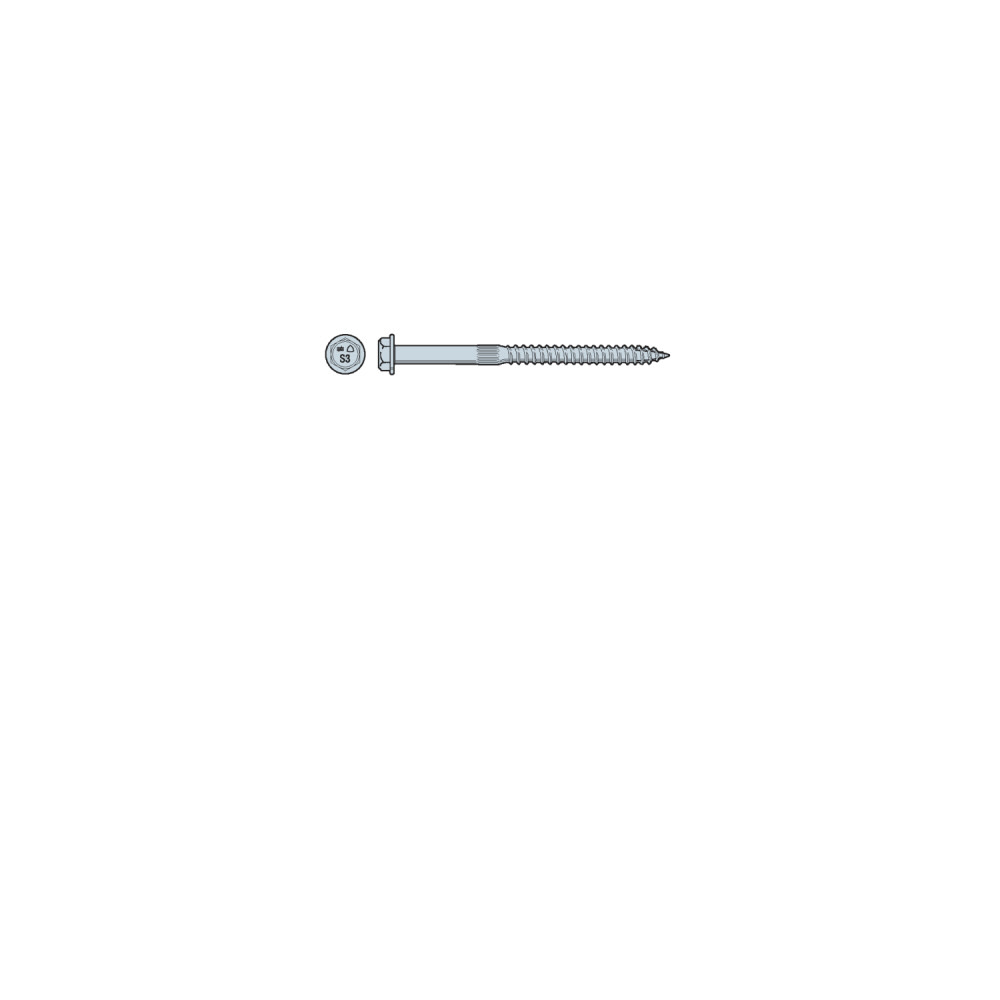 

Simpson Strong-Tie 1/4 In. x 2 In. Strong Drive SDS Structural Stainless Steel Wood Screw with 3/8 In. Hex Head 25