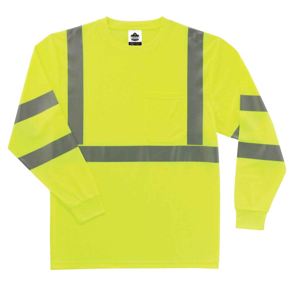 Ergodyne Glowear 8391 Type R Class 3 Long Sleeve T-Shirt – XL