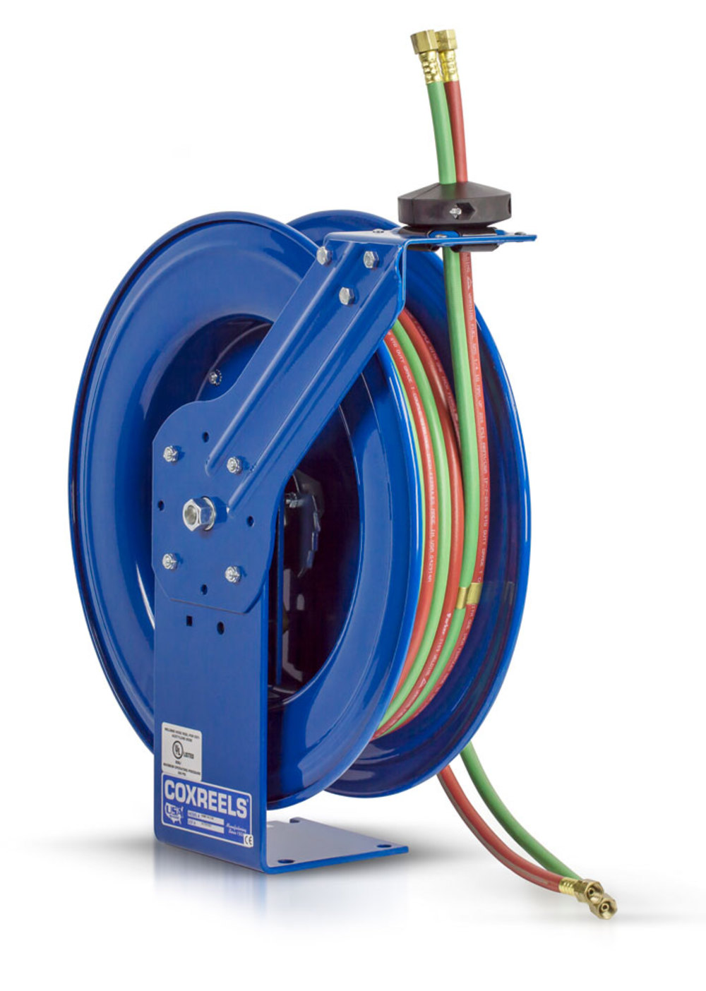 

Coxreels Hose Reel 1/4" x 50' Spring Driven Welding Oxygen Acetylene 200 PSI