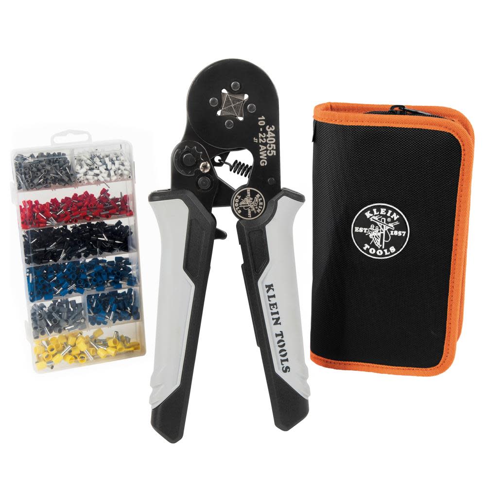 Klein Tools Ratcheting Ferrule Square Crimper Set 34060 - Acme Tools