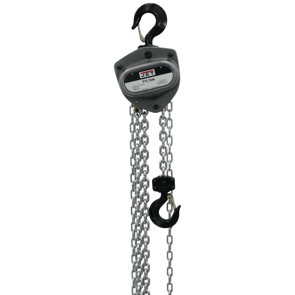 

JET L100 1-1/2Ton 30Ft Lift Series Hand Chain Hoist