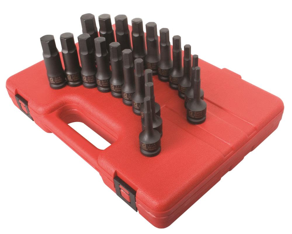 Sunex 20 pc. 1/2 In. Drive Impact Hex Driver Master Set