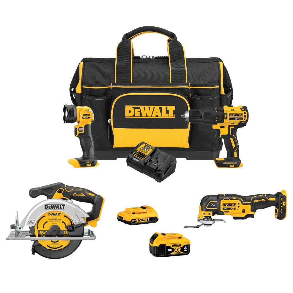 DEWALT 20V MAX 4 Tool Combo Kit with Medium Site Ready DCKSS400D1M1 - Acme  Tools