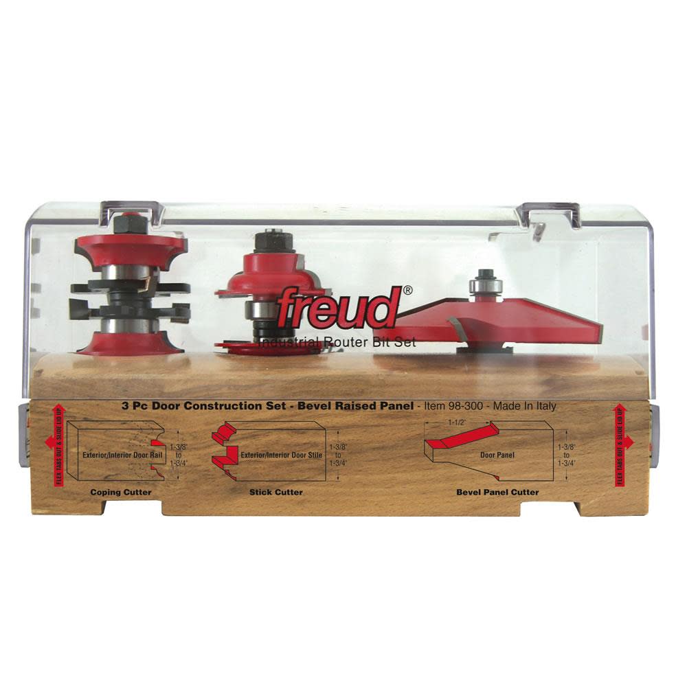 

Freud 3 piece Door Construction Bit Set