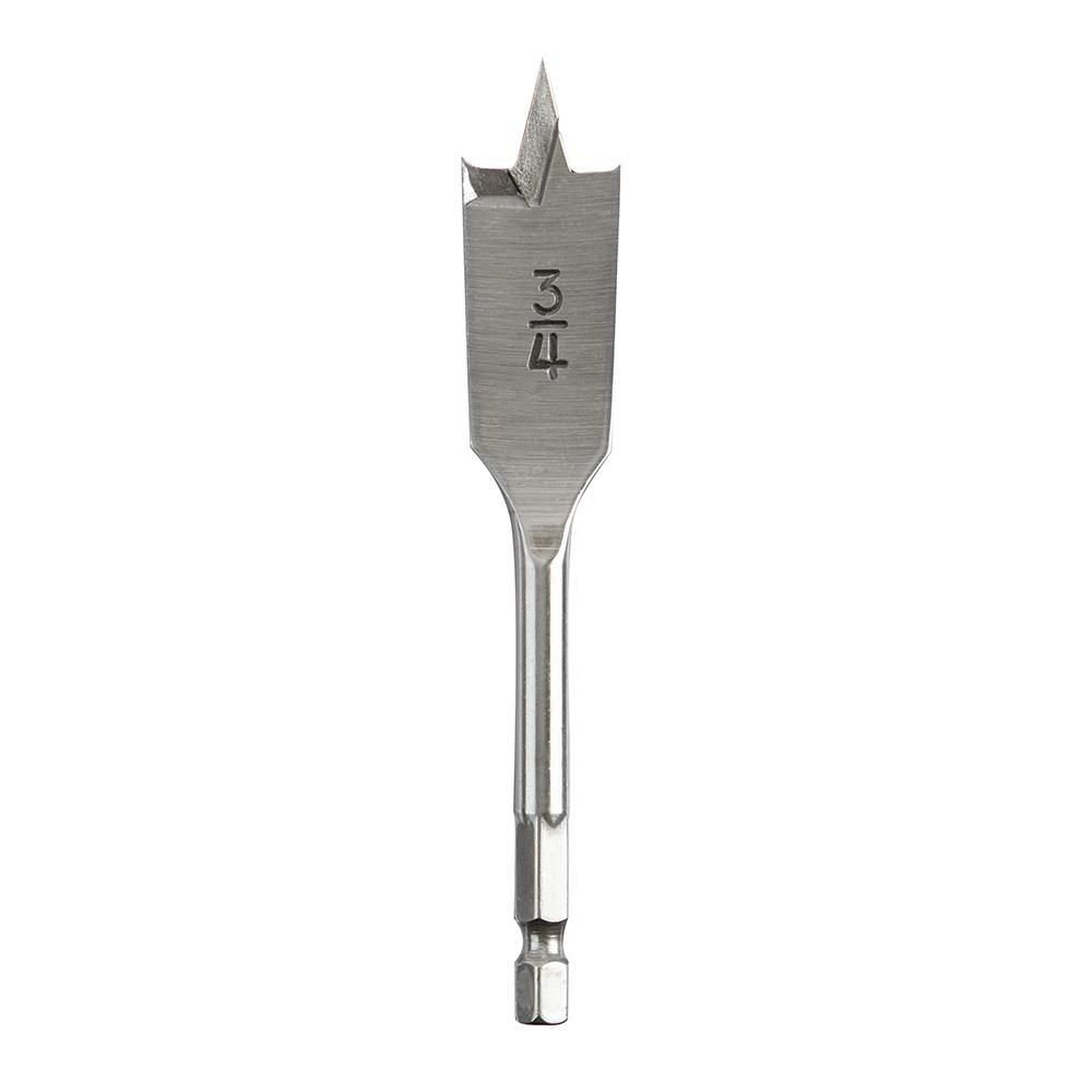 Milwaukee Flat Boring Bit, 3/4 Inch x 4-1/2 Inch