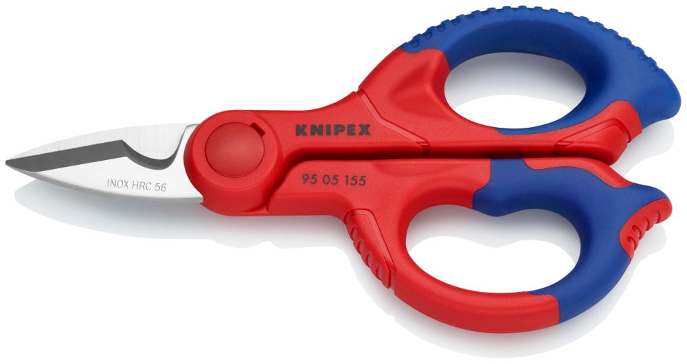 Knipex 6-1/4 Inch Stainless Steel Electricians Shear 95 05 155 SBA