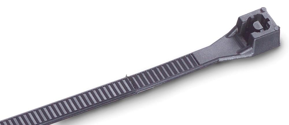 Lot De 50 Attaches Câbles AIM 24" Lourdes - Résistance 175 Lb - Nylon Noir - Pour Rangement, électrique, Jardin