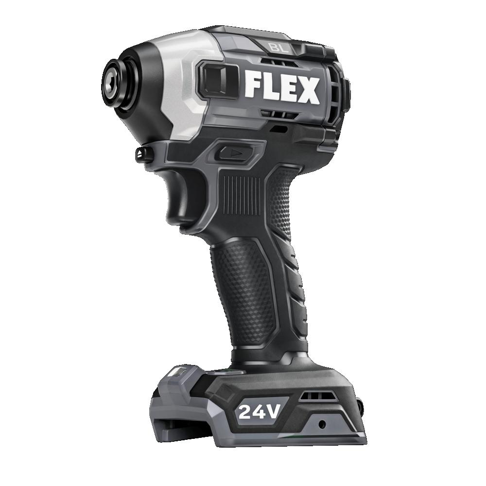 FLEX 24V 1 4in Quick Eject Hex Impact Driver With Multi Mode Bare