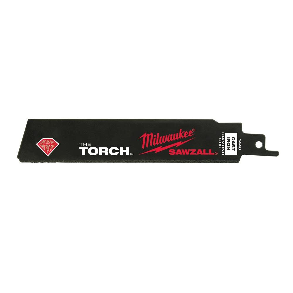 Milwaukee 6 in. Diamond Grit THE TORCH SAWZALL Blade