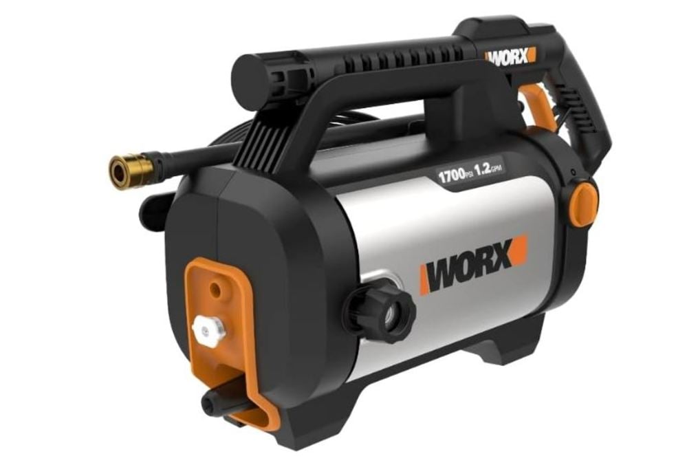 Worx 1700 PSI 1.2 GPM Electric Cold Water Pressure Washer with 2