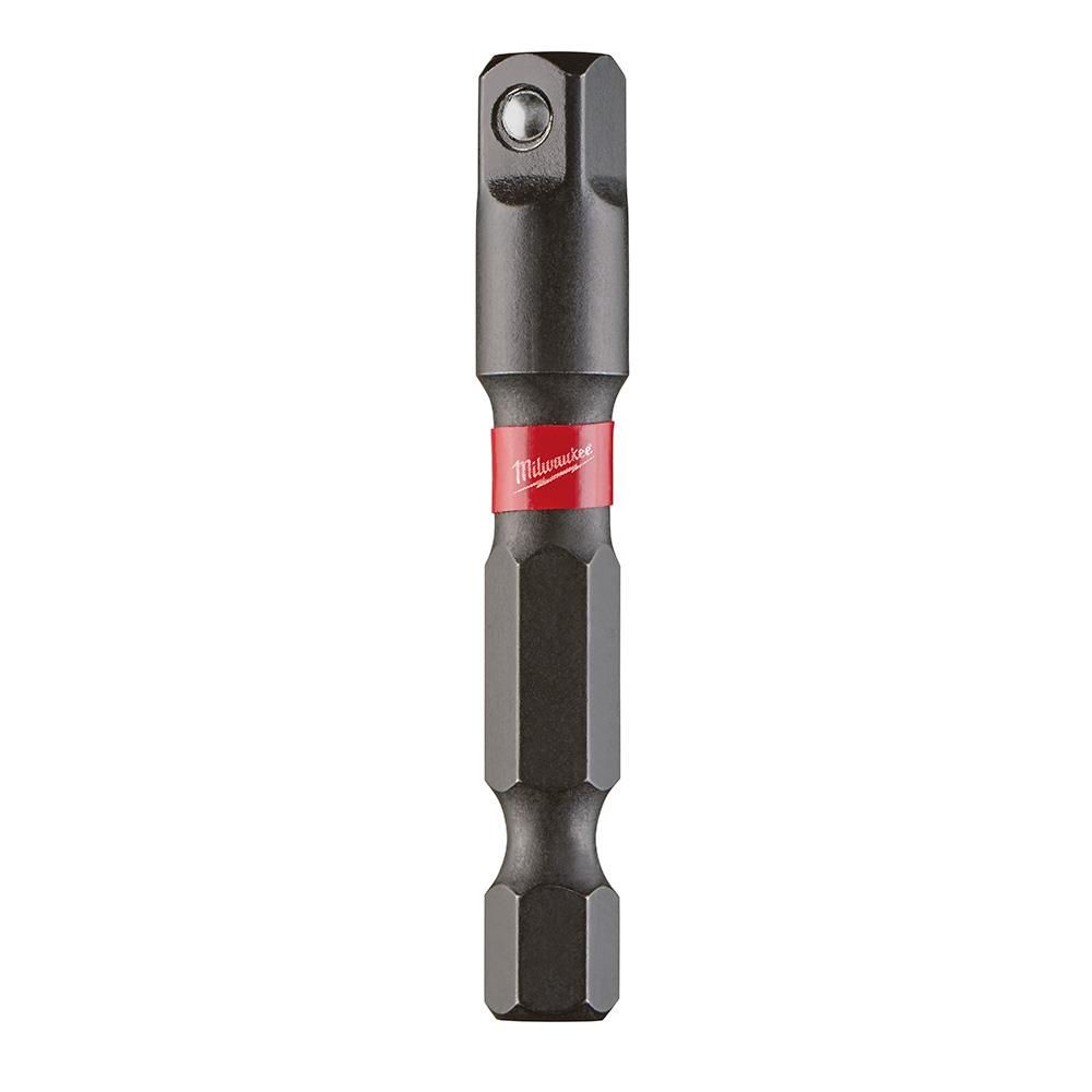 Milwaukee SHOCKWAVE 1/4 in. Hex to 1/4 in. Square Socket Adapter