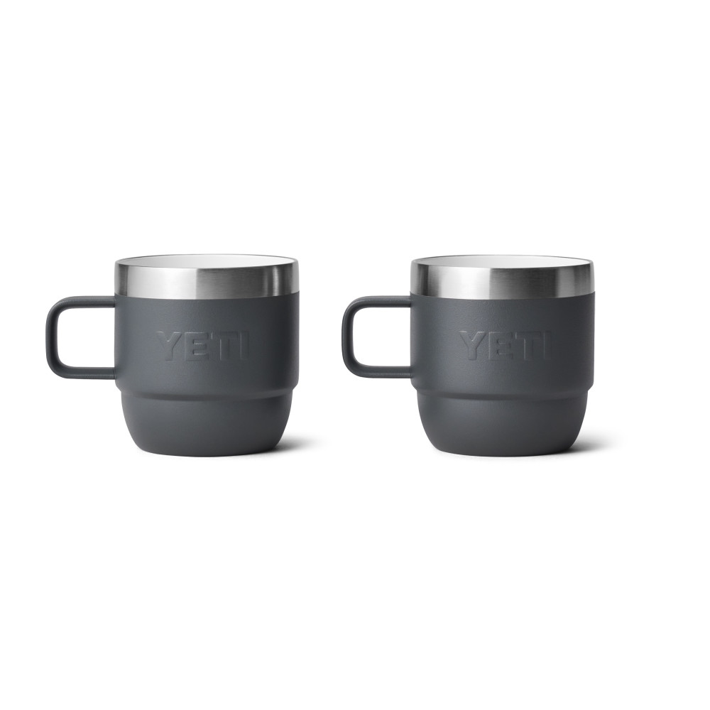 【大特価!!】 6oz Yeti Rambler 21071501865 2pk Charcoal Mug Stackable ビール・発泡酒