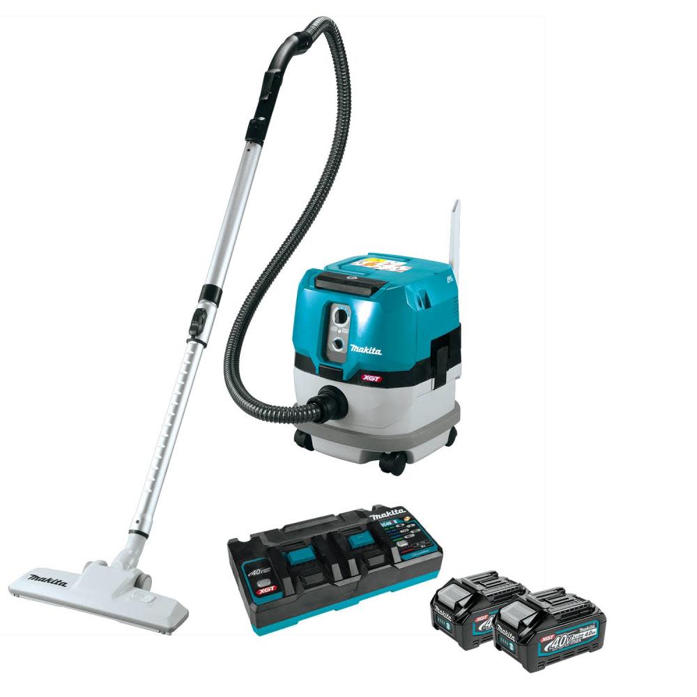 View Makita 40V max XGT 2.1 Gallon Wet/Dry Dust Extractor/Vacuum Kit