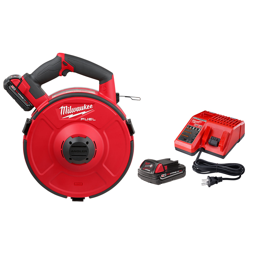 

Milwaukee M18 FUEL Angler 120' Steel Pulling Fish Tape Kit