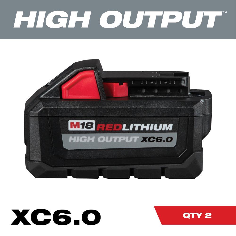 Milwaukee M18 REDLITHIUM HIGH OUTPUT XC 6.0Ah Battery Pack