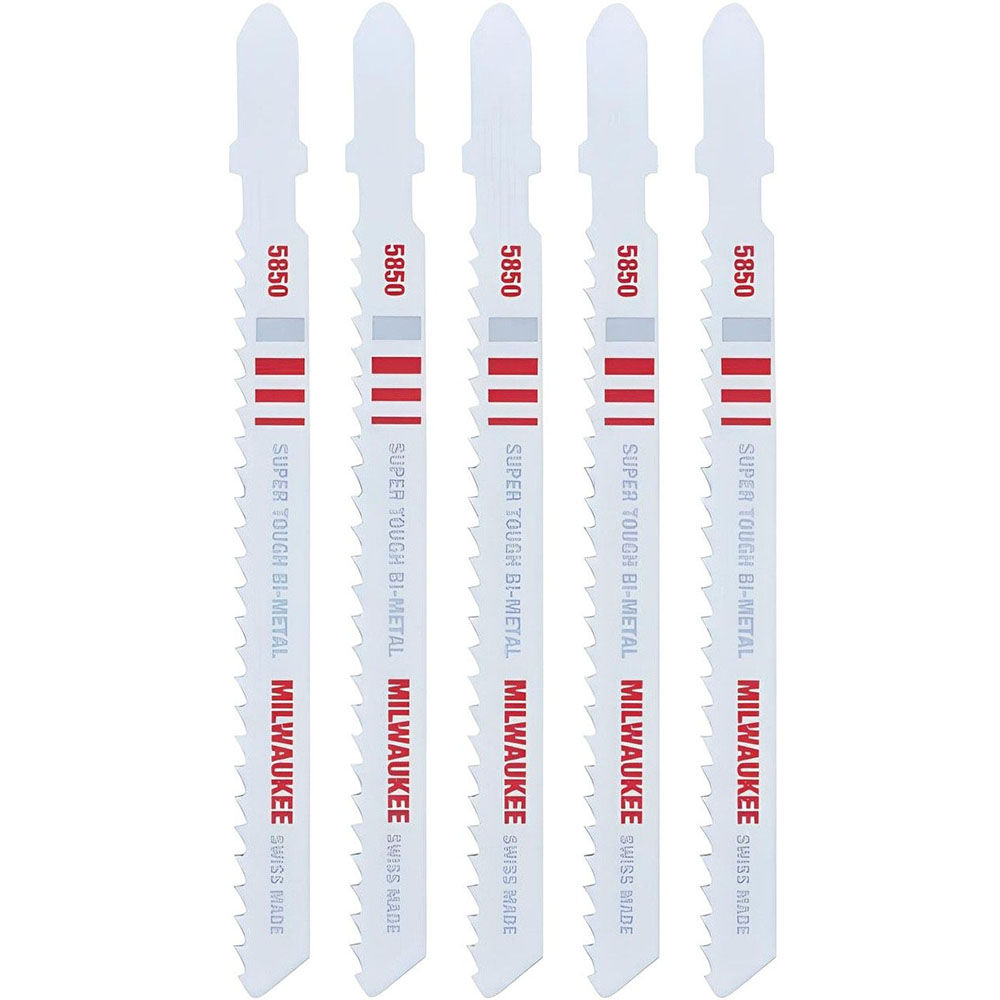 Milwaukee 4 in. 8 TPI Bi-Metal Jig Saw Blades 5PK