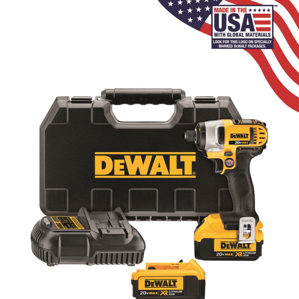

DEWALT 20V MAX Lithium Ion Impact Driver Kit
